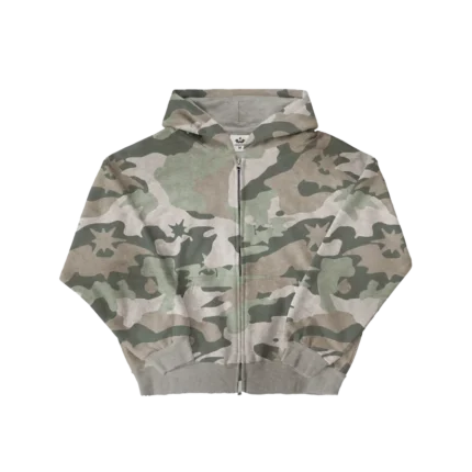 Reversible Lightwash Camo Zipup - front