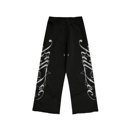 KT Cursive Studded Black Sweat - Killtec Clothing