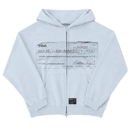 Killtec 1-800 Bankroll Zip Up Hoodie Blue - front