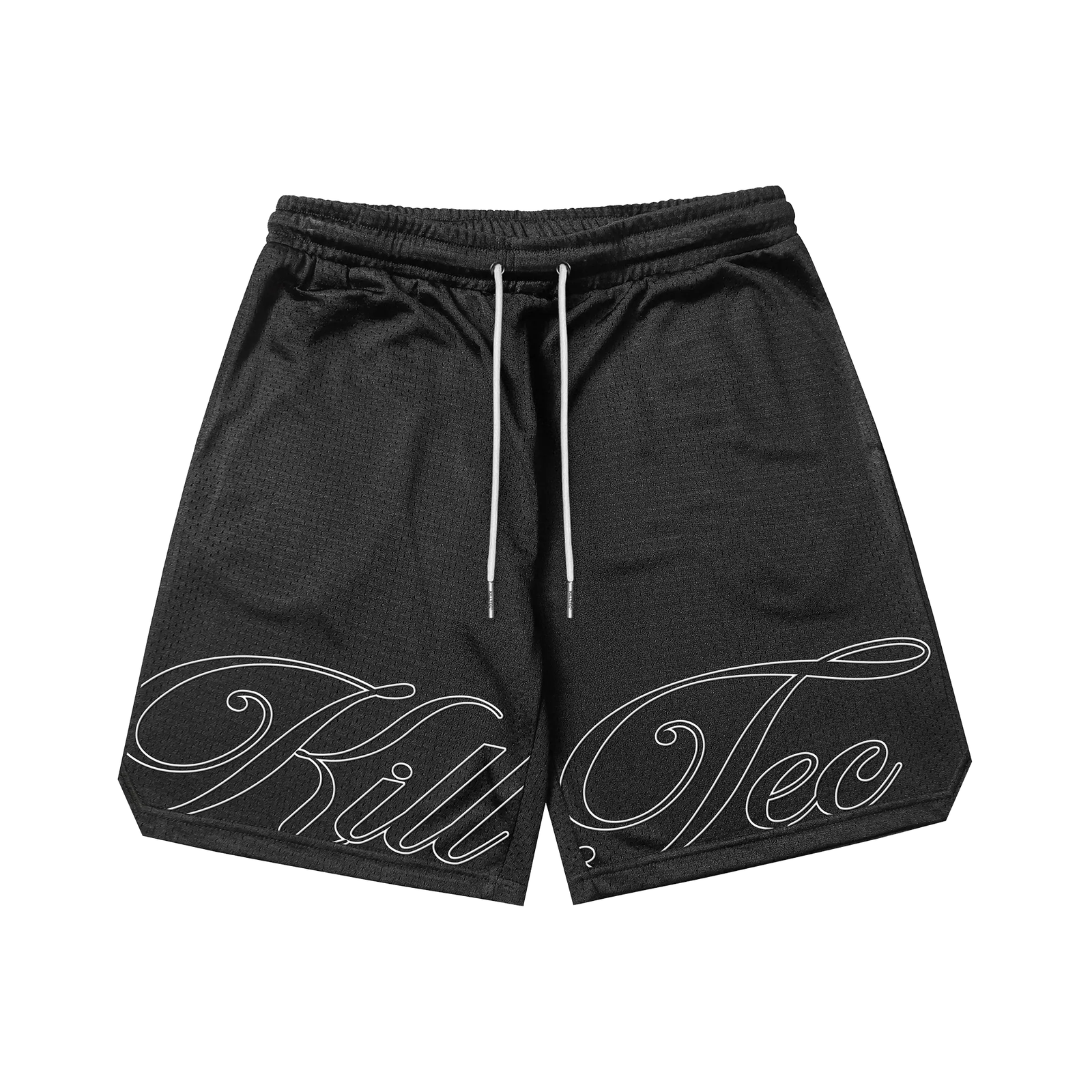 Killtec Black Stitched Athletic Shorts - front Killtec Black Stitched Athletic Shorts - front